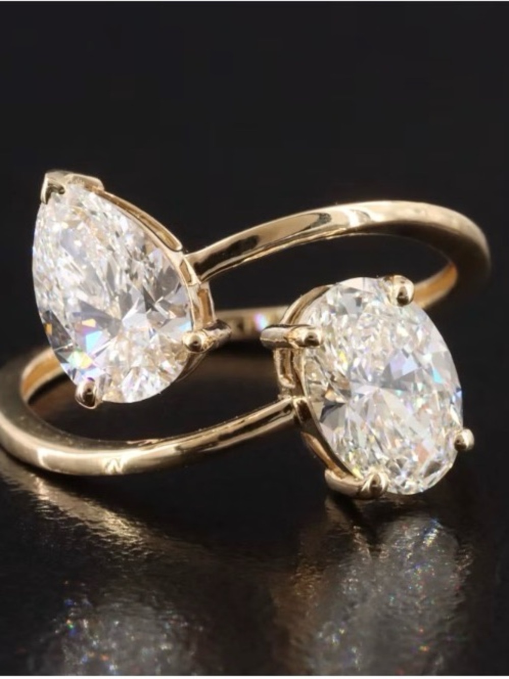 14K 2.14 CTW Lab Grown Diamond Ring with IGI Reports - Size 6.75